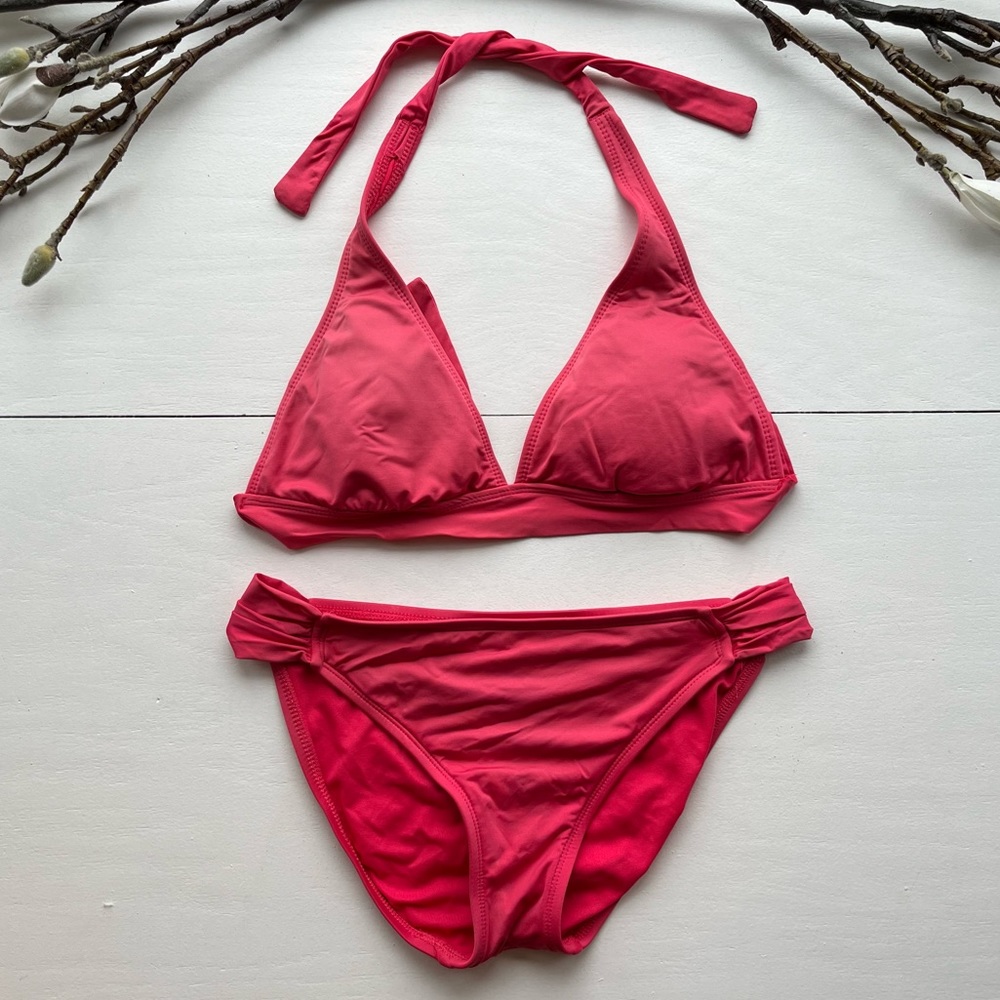 Mossimo Target Hot Pink Bikini L/S